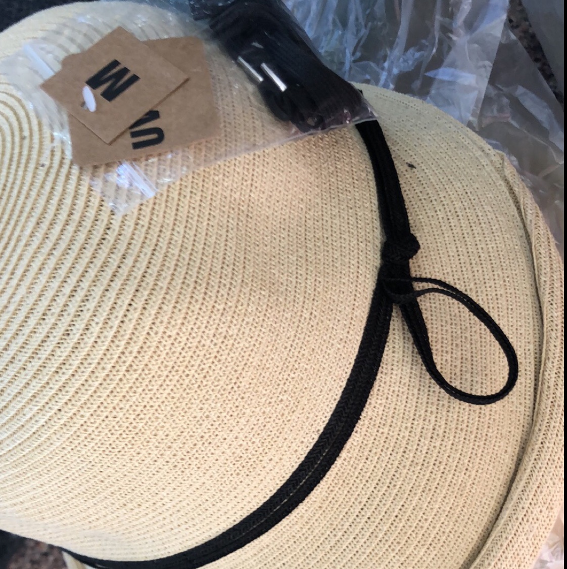 Front rolled straw hat
