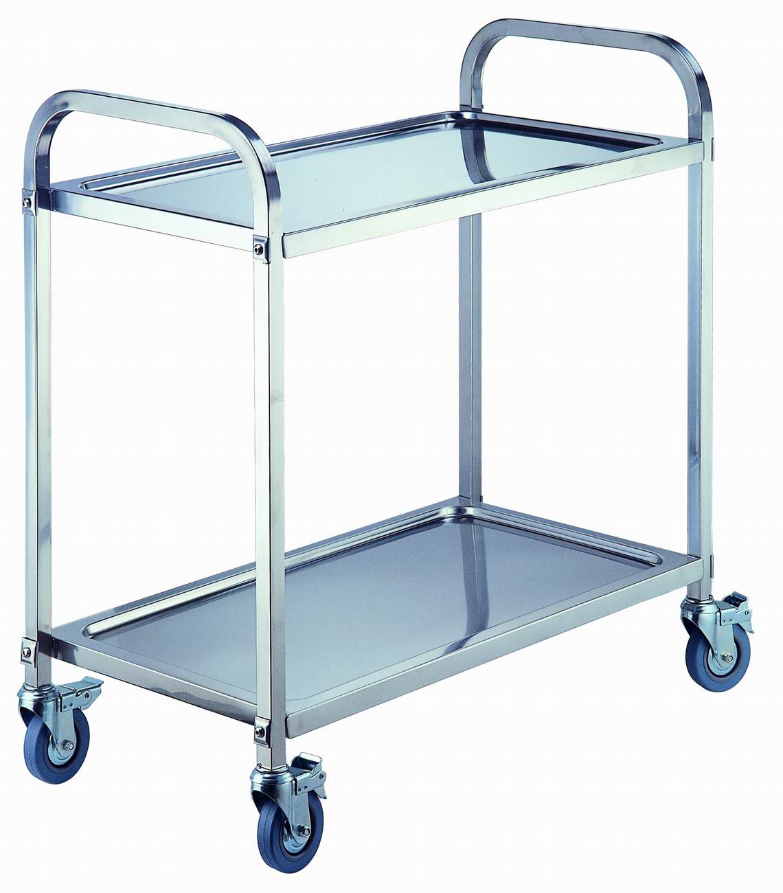 950*500*950 stainless steel dining car thickened two floor trolley receiving food truck receiving bowl car restaurant full figure