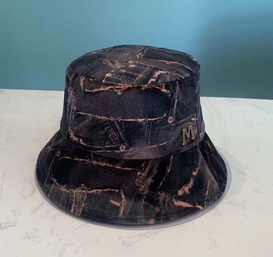 Leather patterned fisherman's hat thumbnail