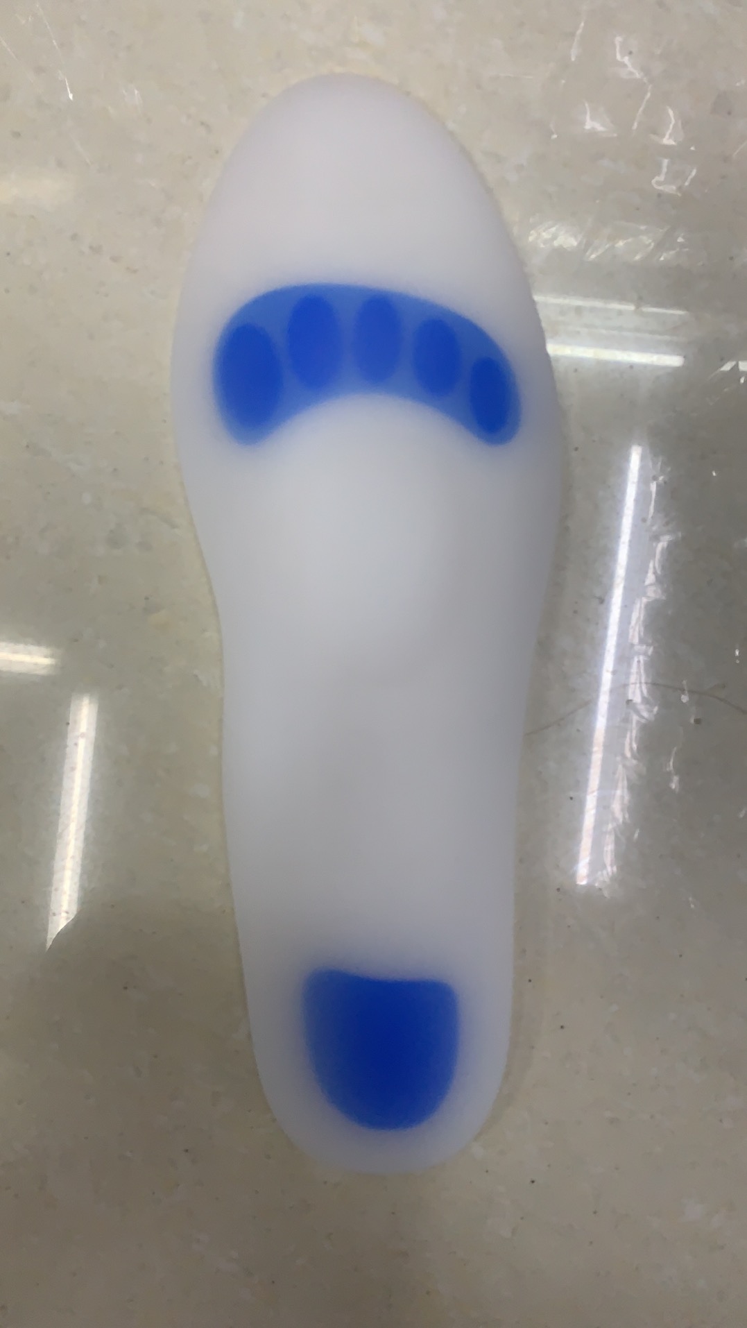 Silicone insoles, milky white insoles
