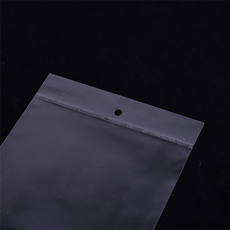 Packaging bag: BOPP film 10*16CM transparent hanging hole jewelry bag Specification image