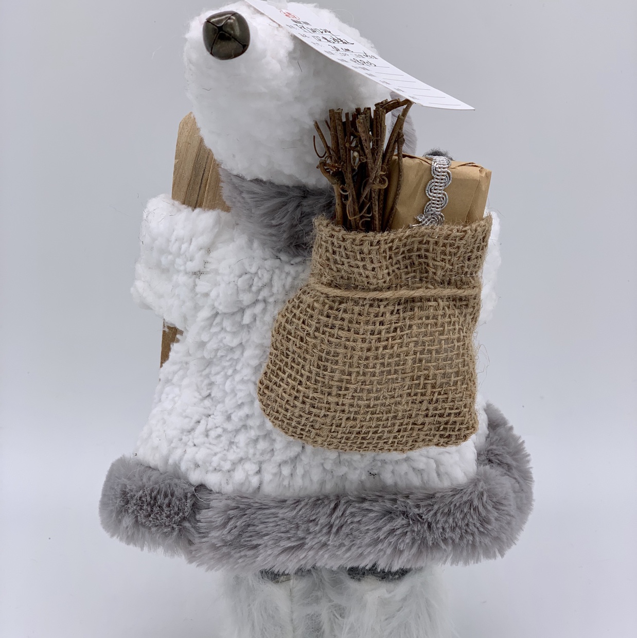 A 30-centimeter white luxury electric Santa Claus details Picture
