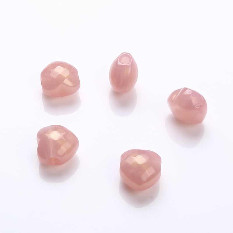 金箔果冻切面直孔桃心20MM详情图6
