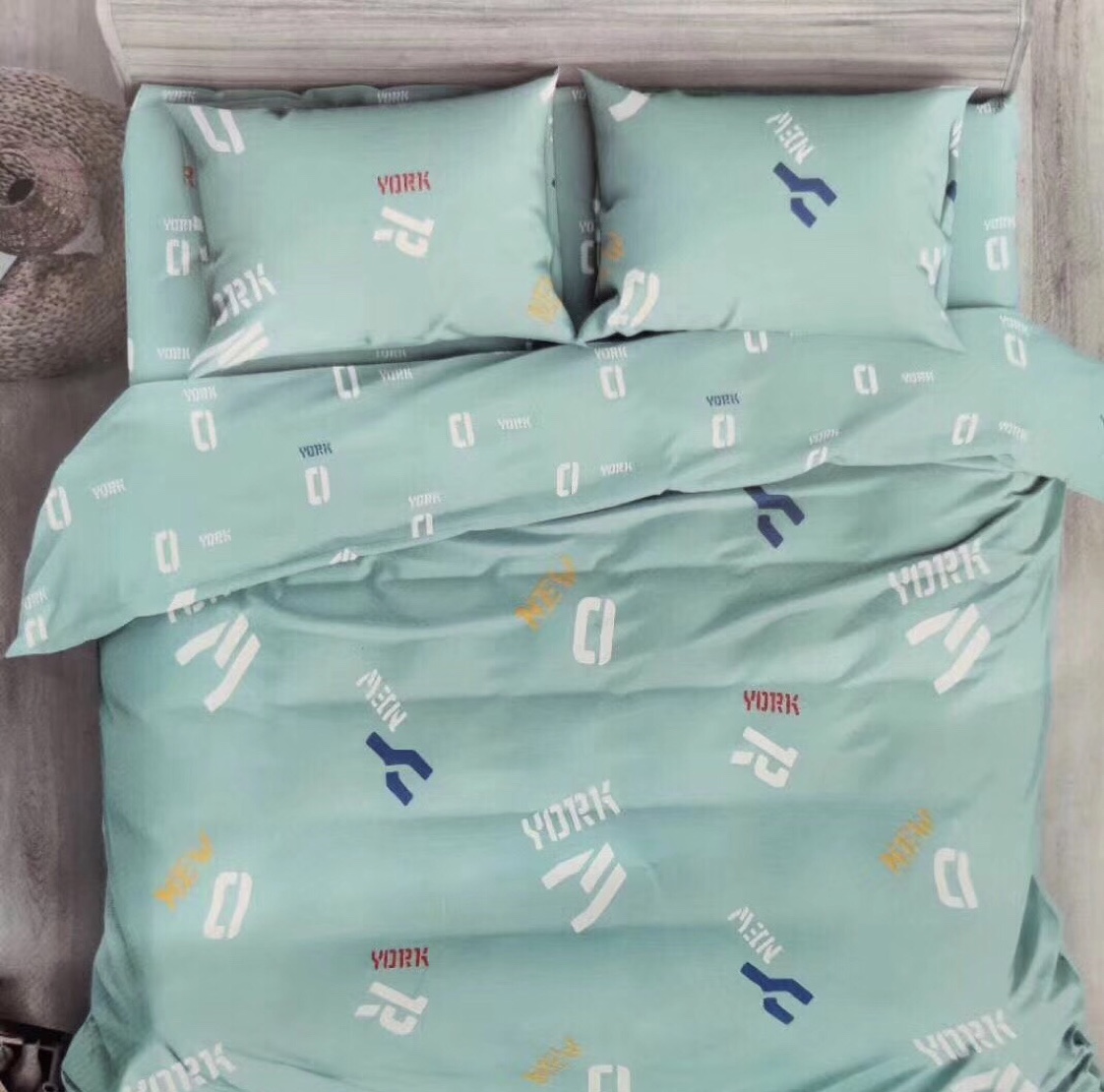 简约北欧纯棉床上用品四件套全棉床单被套被子被单床品150*200详情图9