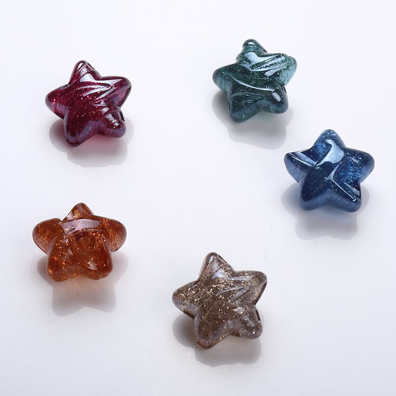Pinkish - white color pentagram offset hole 25MM