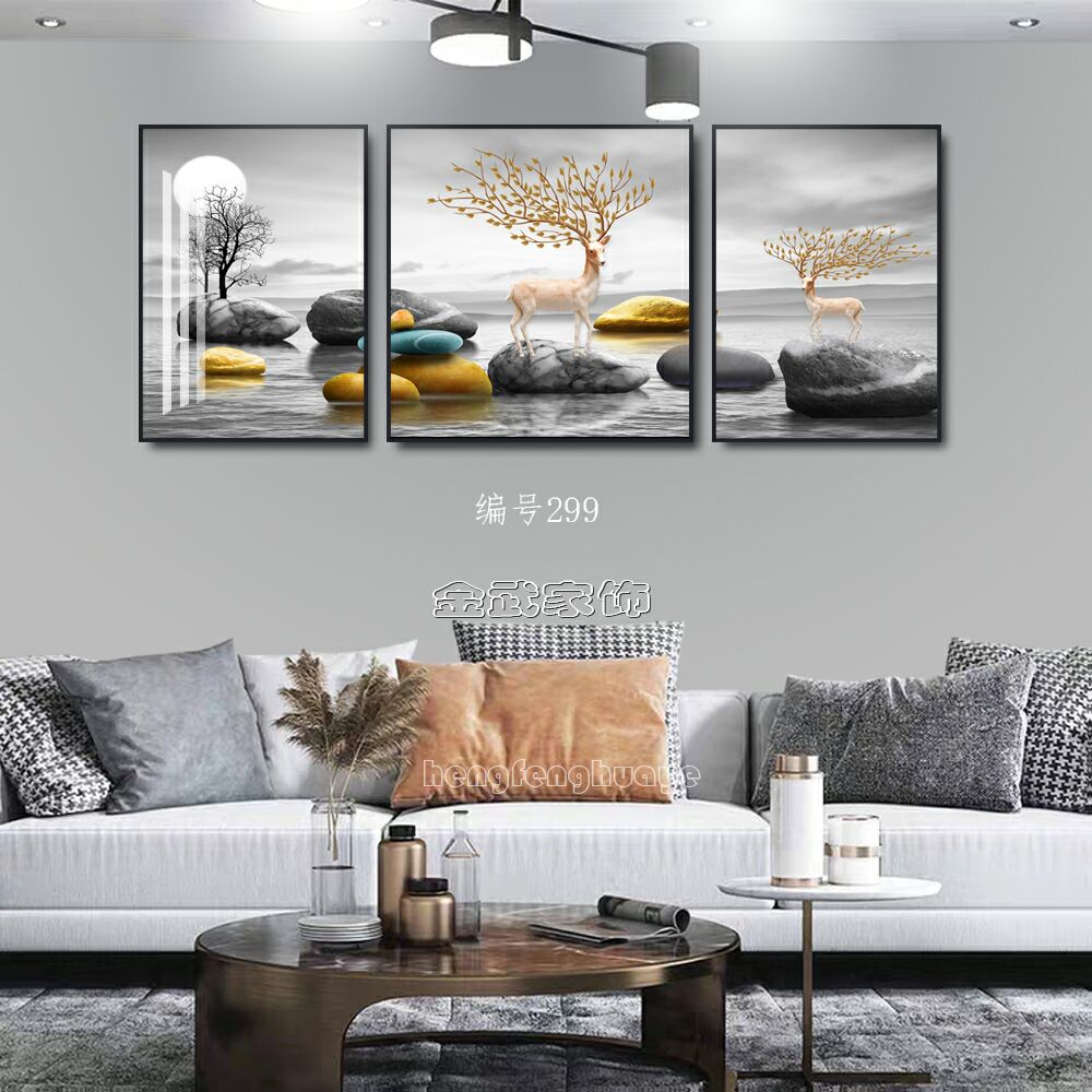 Colorful Stone Porcelain Hot Gold Arts And Crafts Living Room Office Hotel Sofa Background Modern Decorative Mural undefined