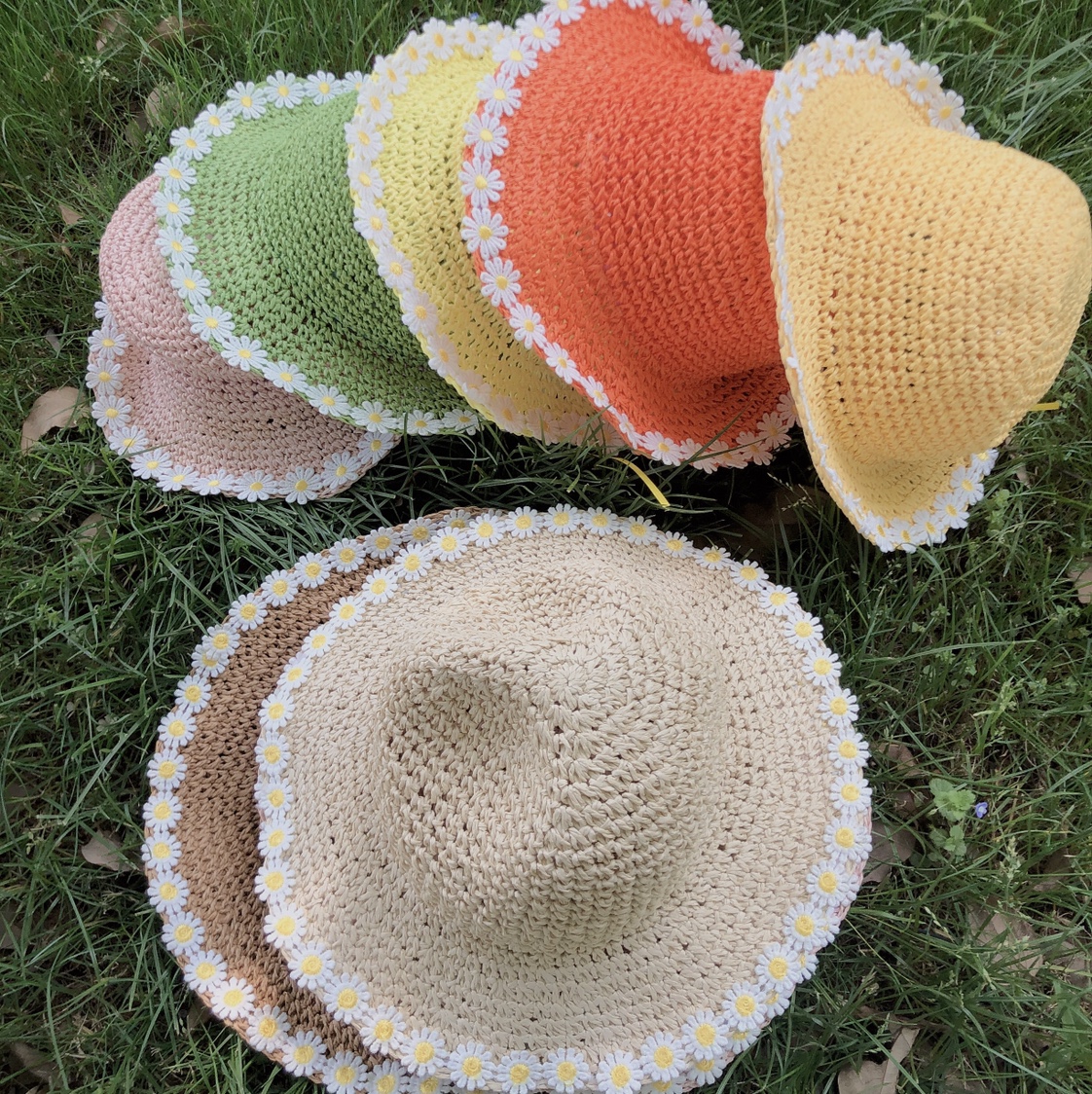 Small Chrysanthemum Handmade Hat For Children details Picture