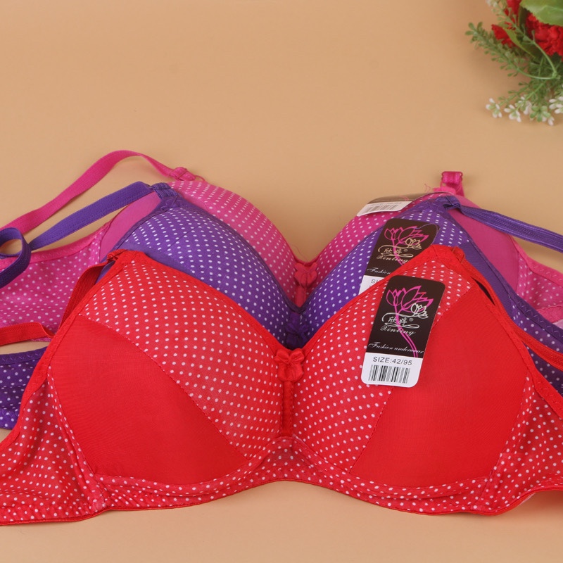 Xin Ting brand dot pattern without underwire comfortable bra underwear new style comes on the market thumbnail