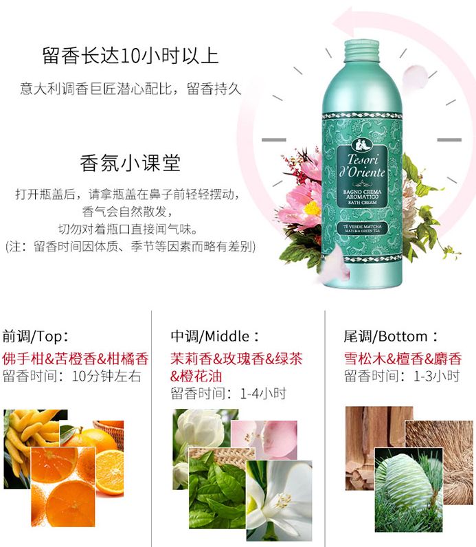 东方宝石沐浴露绿茶详情图2