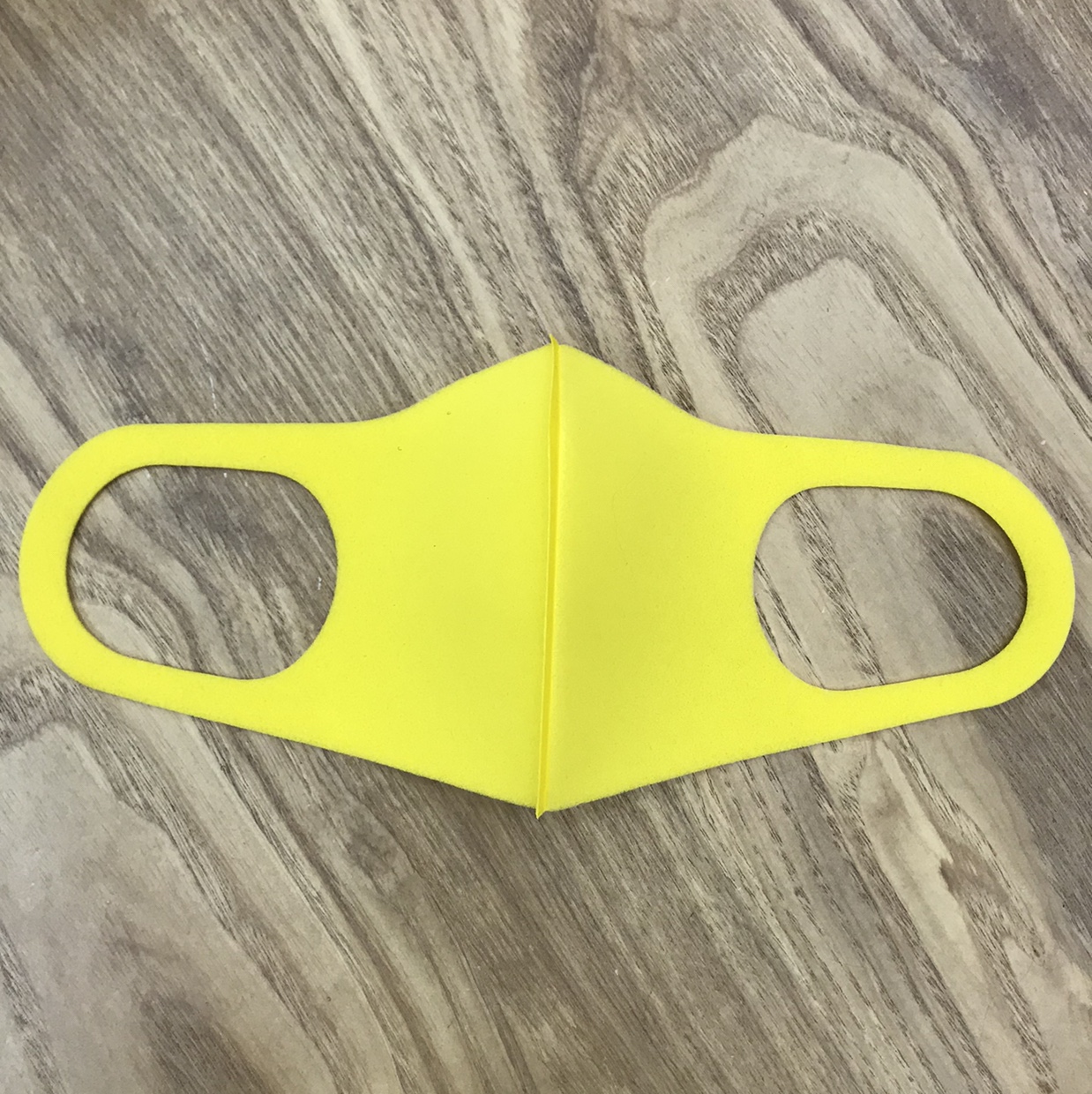 小童儿童时尚纯色海绵口罩防尘可水洗黄色【外贸专供】民用民用民用民用图