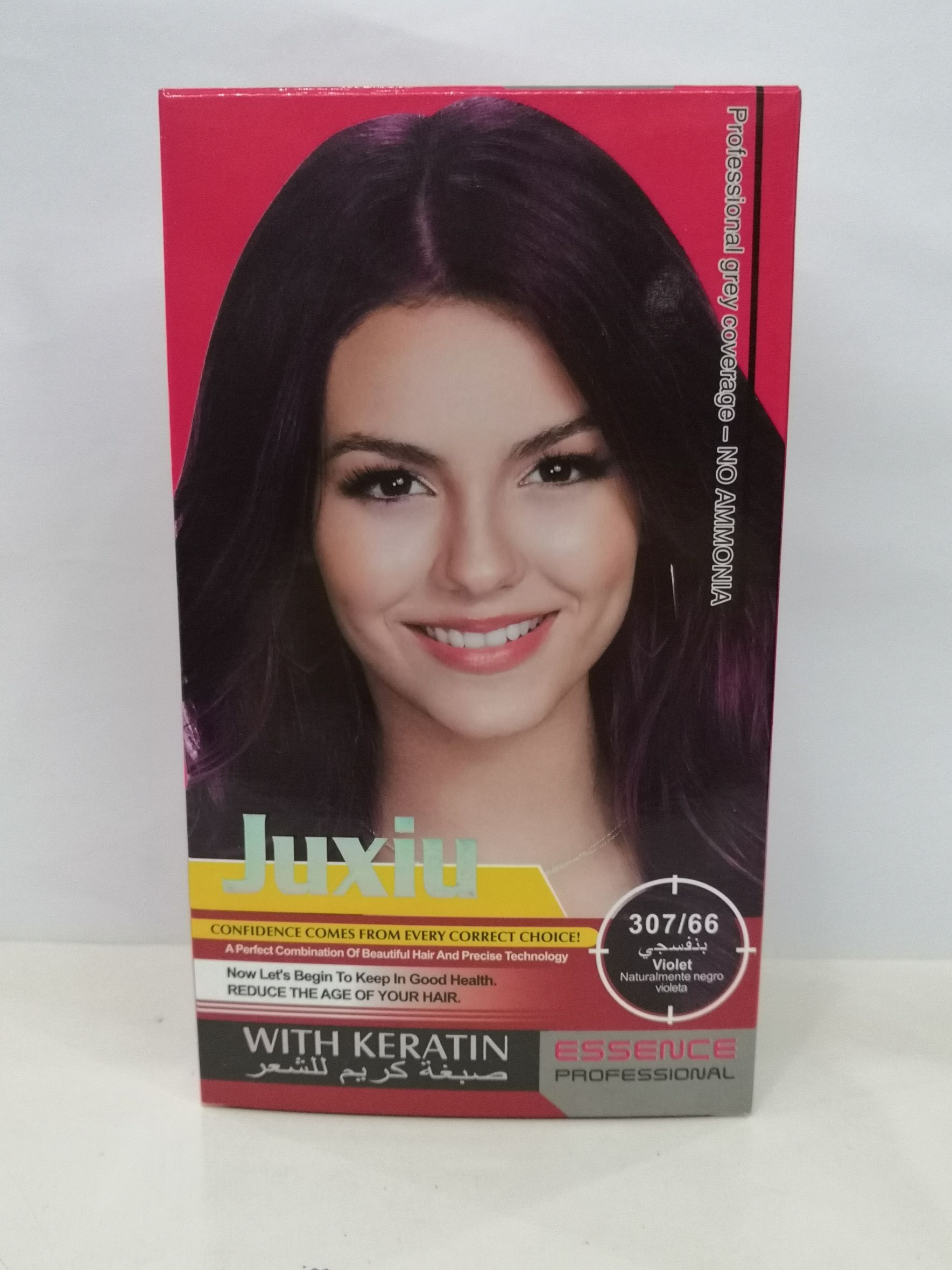 40Ml*2 Juxiu Hair Color Cream Rich Burgundy Red/Medium Blonde/Violet Specification drawing