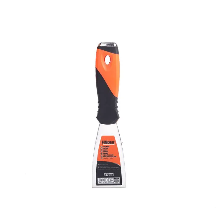 Discoverer's tools: Orange and black plastic-handled stainless steel putty knife 2-inch Wall Scraper detail image 1