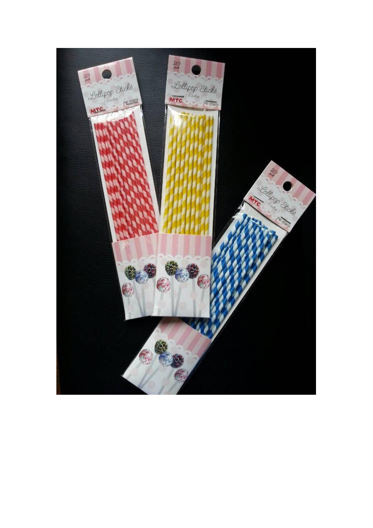 High Quality Food Grade Solid Core Paper Sticks Colored Lollipop Paper Sticks Baking Paper Sticks Cake Paper Sticks details Picture