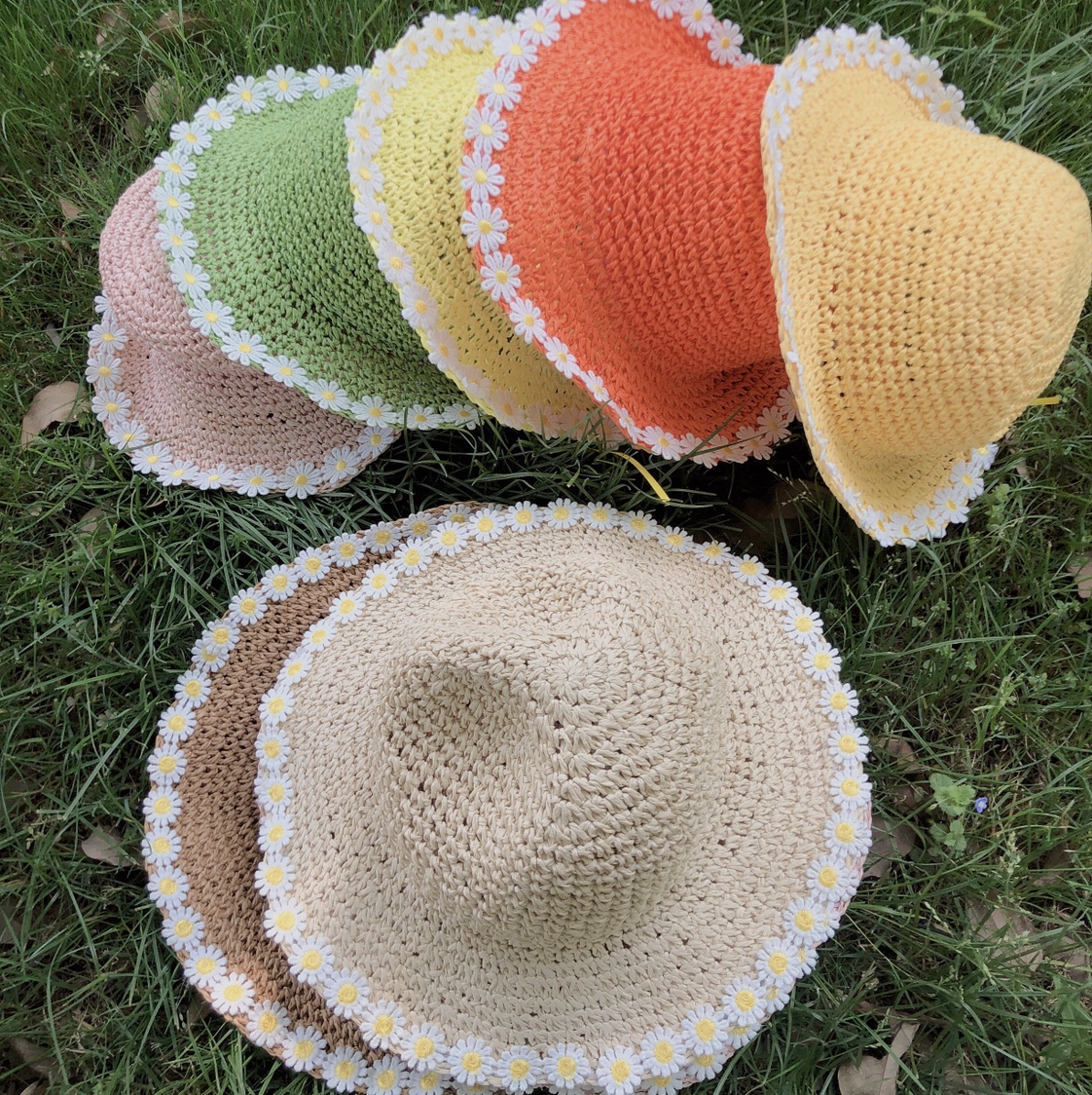 Small Chrysanthemum Handmade Hat For Children