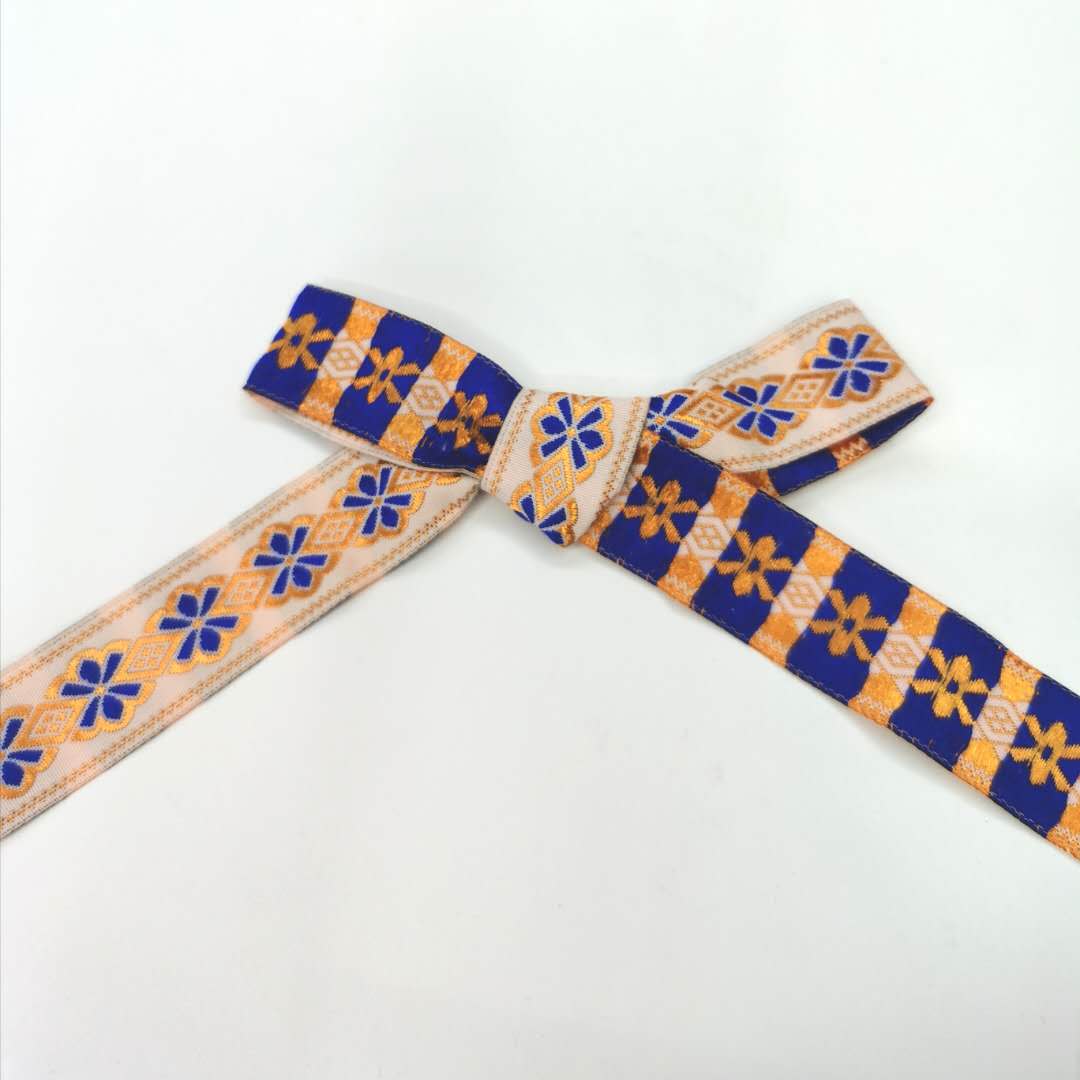 Polyester Trademark Jacquard Pattern Ribbon Spot Accessories Custom Accessories Clothing Clothing Accessories Handmade Guy Application Scenario