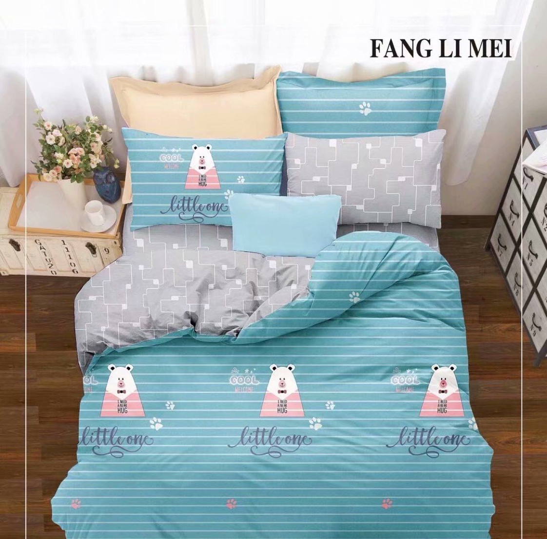 Four-piece set of active Australian velvet cotton in stock with patterns undefined