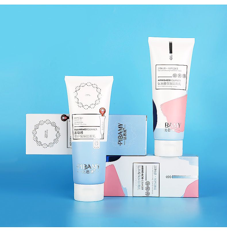 比芭美富勒烯氨基酸洁面乳温和泡沫洗面奶 厂家批发详情2