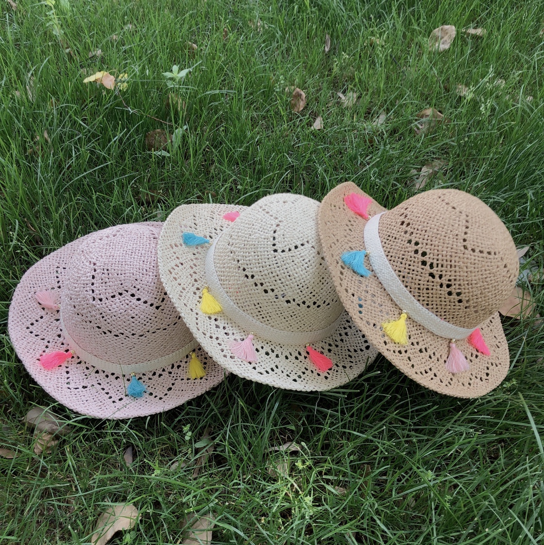 Hand Woven Five-Pointed Straw Hat details Picture