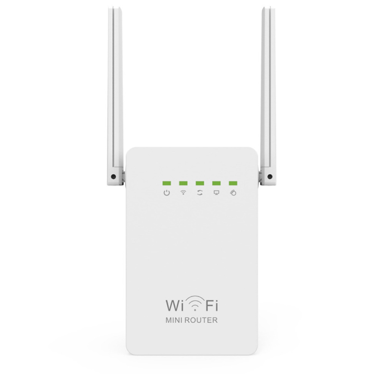 300M无线中继器双天线双网口WIFI中继器信号无线放大器WR02ES路由器