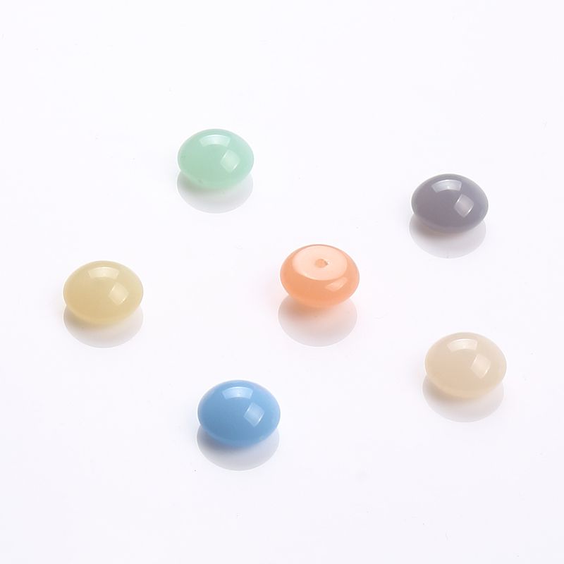 Jelly light oil saucer bead semi-circle 12MM thumbnail