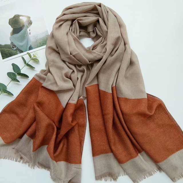 New Yarn-Dyed Double-Layer Mohair Scarf, Korean Version Of All Autumn And Winter Warm undefined
