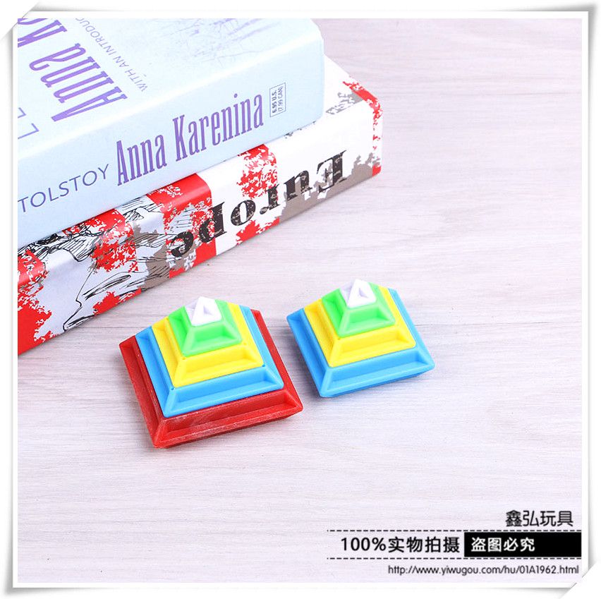Direct sales of Douyin's same style plastic pyramid magic tower children's educational toys from the manufacturer, plastic creative toys Specification image