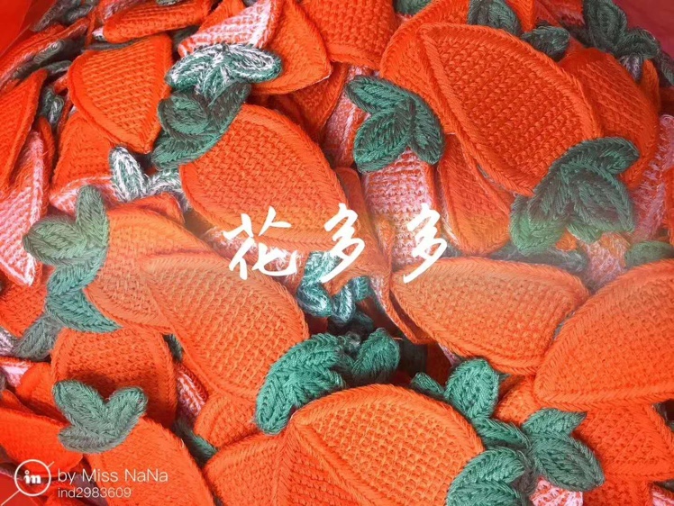 女士儿童发夹发绳带服装辅料韩式配件毛线绣花萝卜厂家直销水果