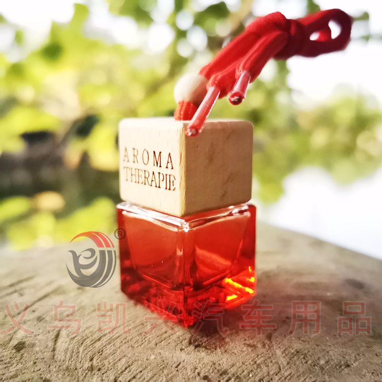 8ml榉木盖 彩色四方玻璃瓶香水瓶挂瓶 空瓶厂家量大价优 可定logo详情图3