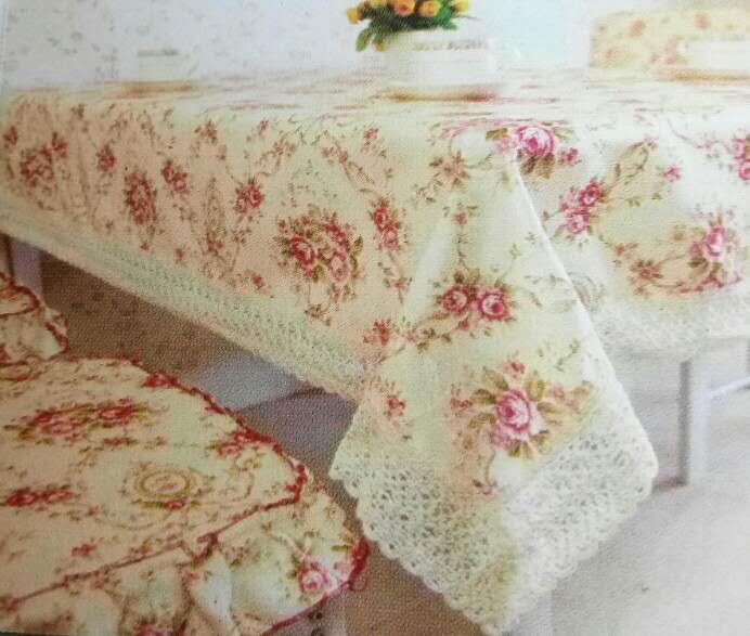 印花桌布，台布；蕾丝桌布，台布
