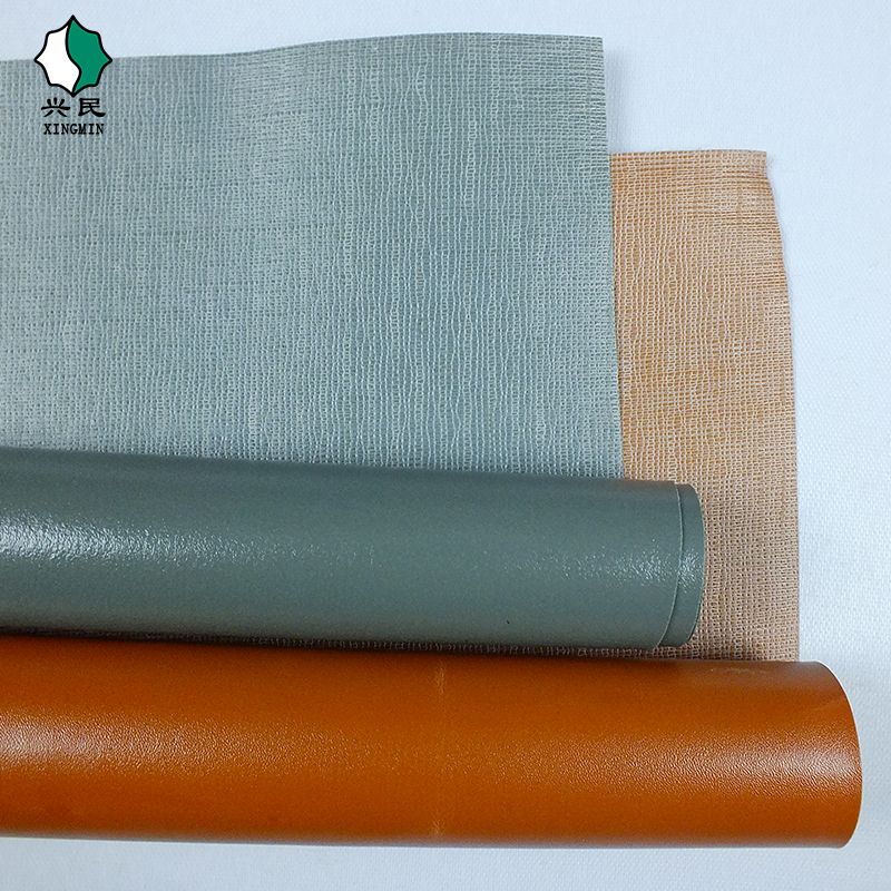 Factory stock: 23#pvc textured knitted base artificial leather for luggage, 45 threads, multiple colors available. Customized based on samples Application Scenario