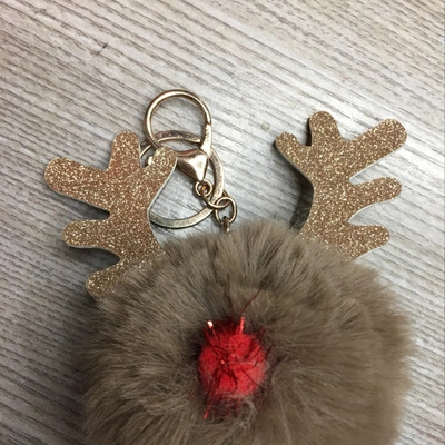 Christmas Moose Hairball Pendant