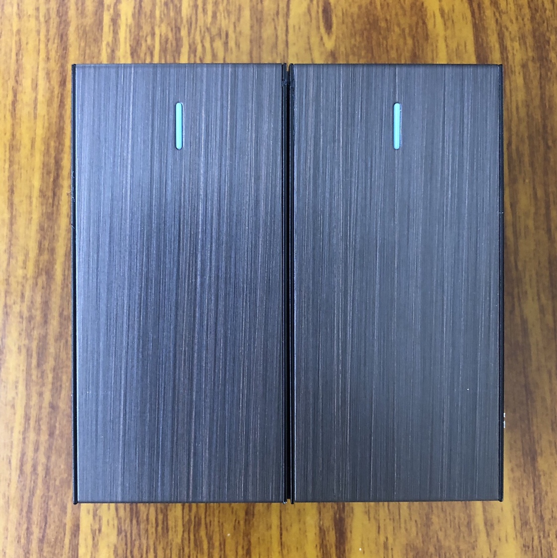 S15 series dark brown drawing two-opening single-control wall switch thumbnail