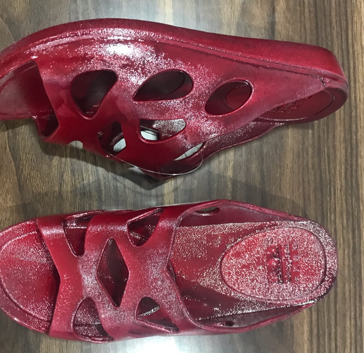 Women's oil Slipper 06 details Picture