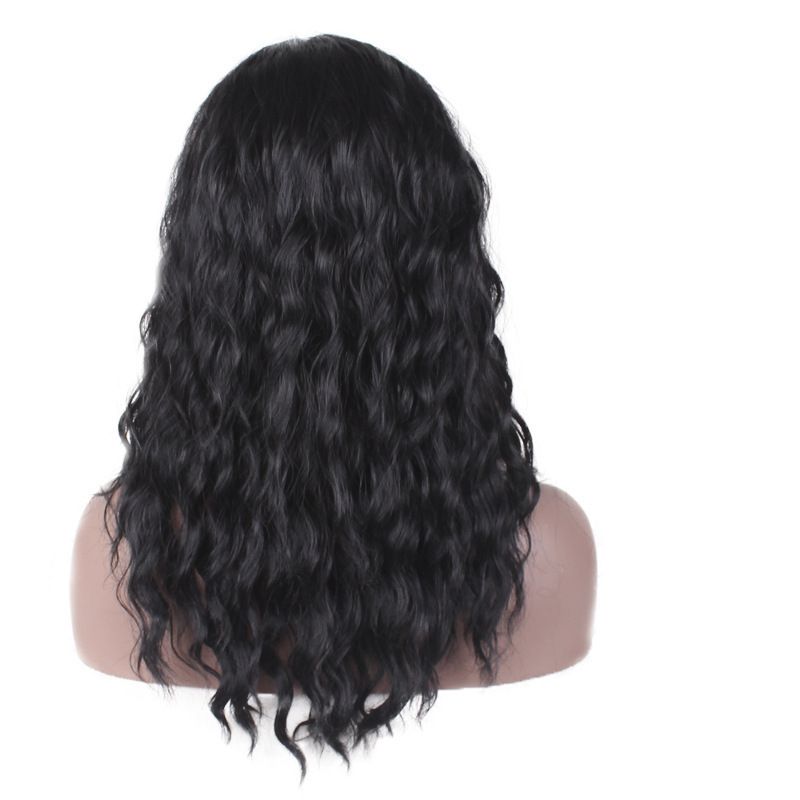 The brazillian hair, a cross-border wig for African blacks with a split bangs and long curly hair, is a bestseller made of high-temperature silk and chemical fiber detail image 3