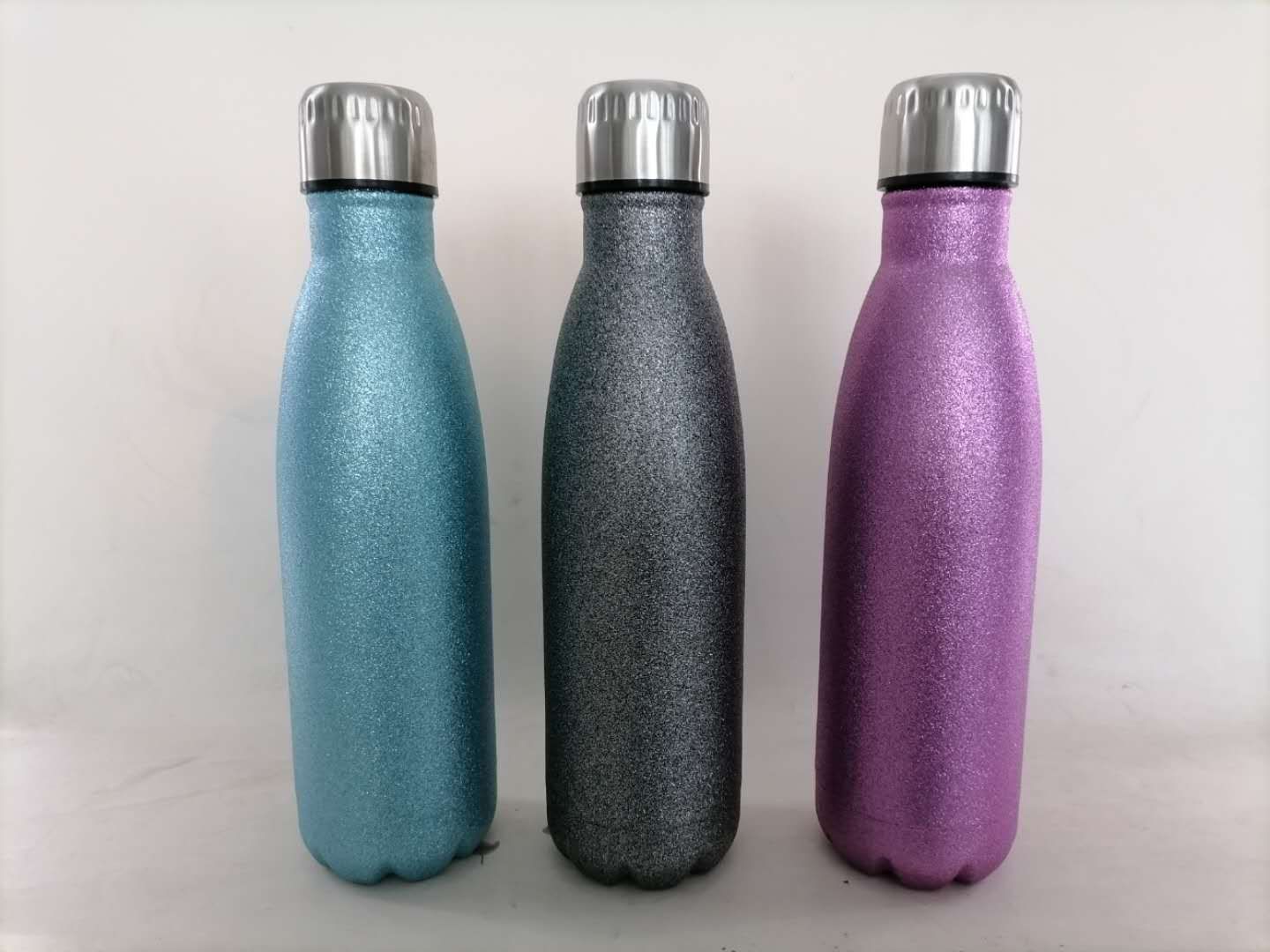 Vacuum stainless steel vacuum thermos cup 500ml Coke bottle flash paint