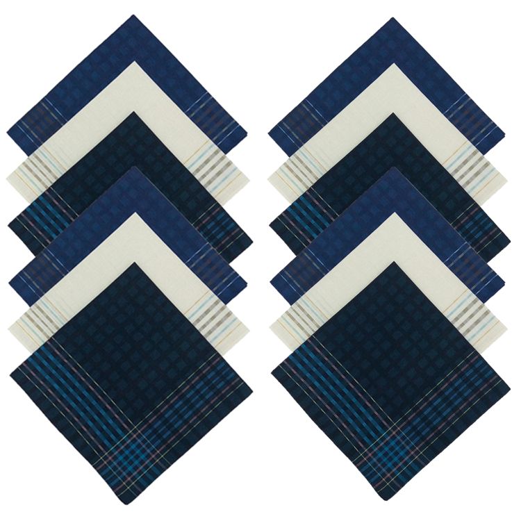 43cm pure cotton men's handkerchief large handkerchief for men soft Korean black jacquard check handkerchief
