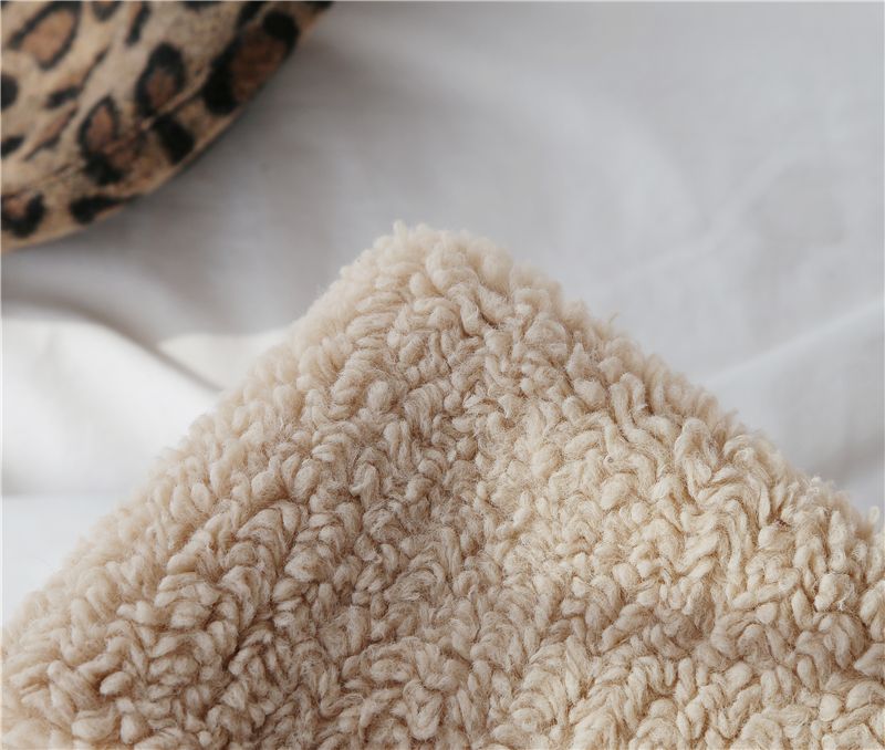Bib Female Autumn And Winter Korean Version Of All Imitation Lamb Wool Scarf Double-Sided Plush Bib Fur Collar Thickened Winter Neck Set Tide details Picture