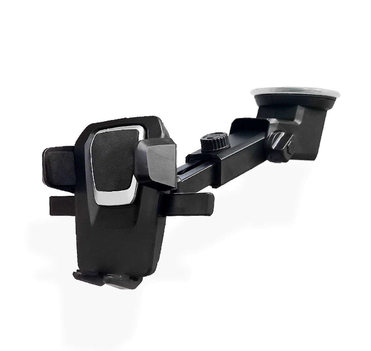 车载手机支架二代金刚汽车导航伸缩吸盘支架仪表台手机架厂家批发白底实物图
