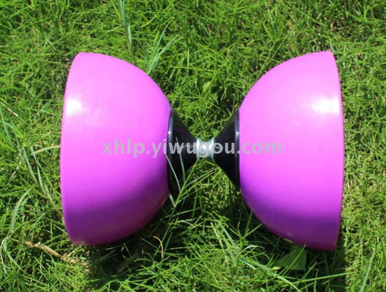 Children students adult elderly large double head diabolo bearing plastic throwing beginner diabolo fitness toy Specification drawing