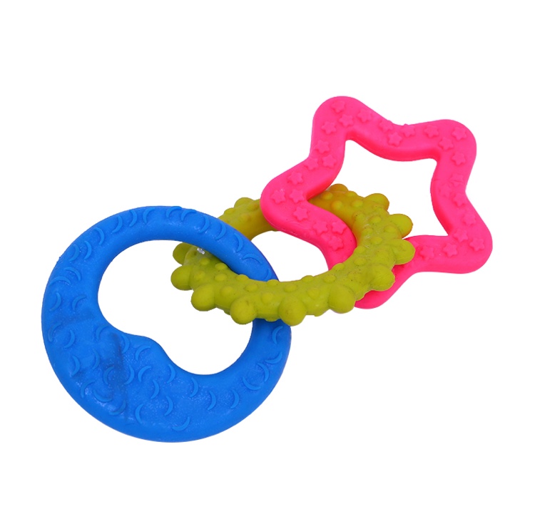 Rubber toys for pet teeth grinding and strengthening