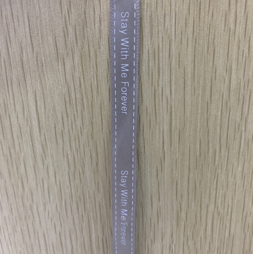 1公分英文祝福语涤纶印刷带