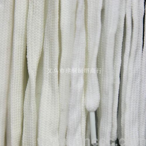 Hot Flat Shoelaces White Polyester Shoelaces