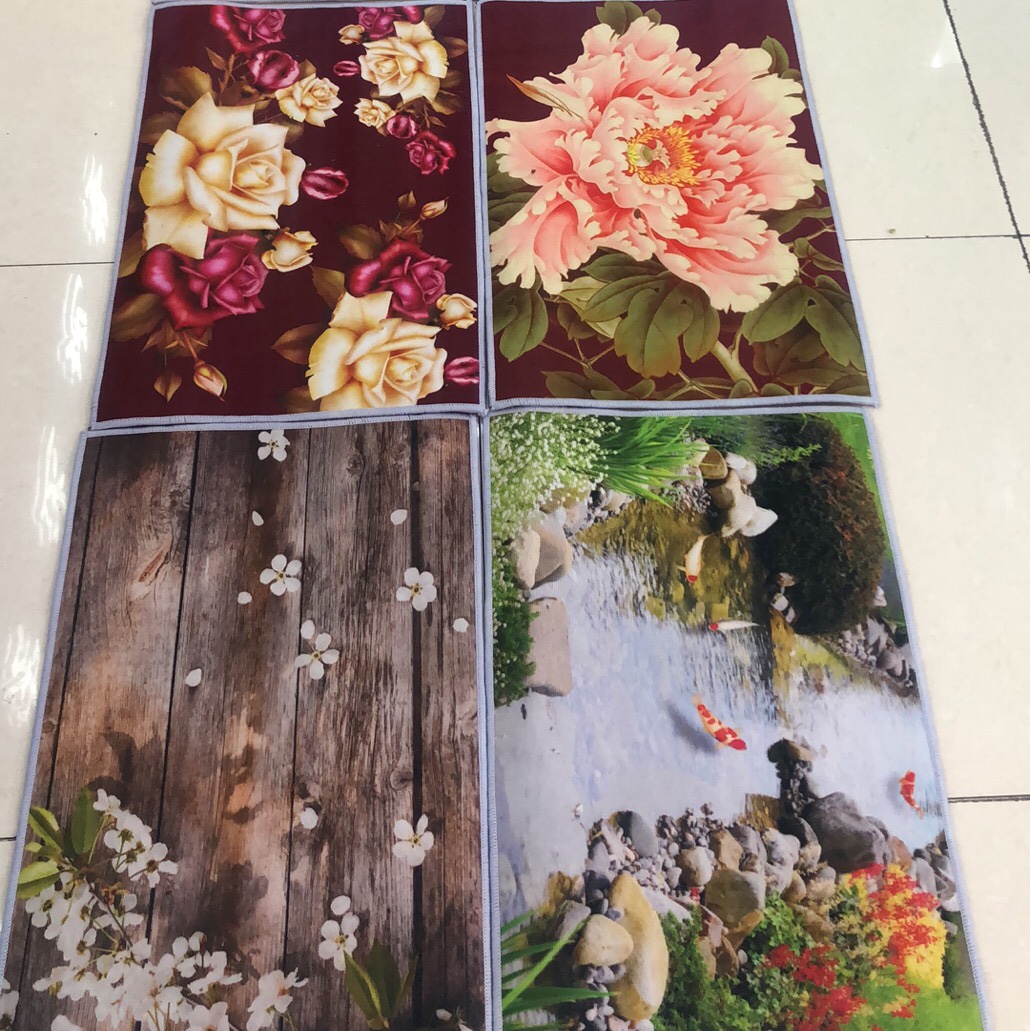 2023 New factory direct sales 40*60 no anti cloth HD printed floor mat Application Scenario