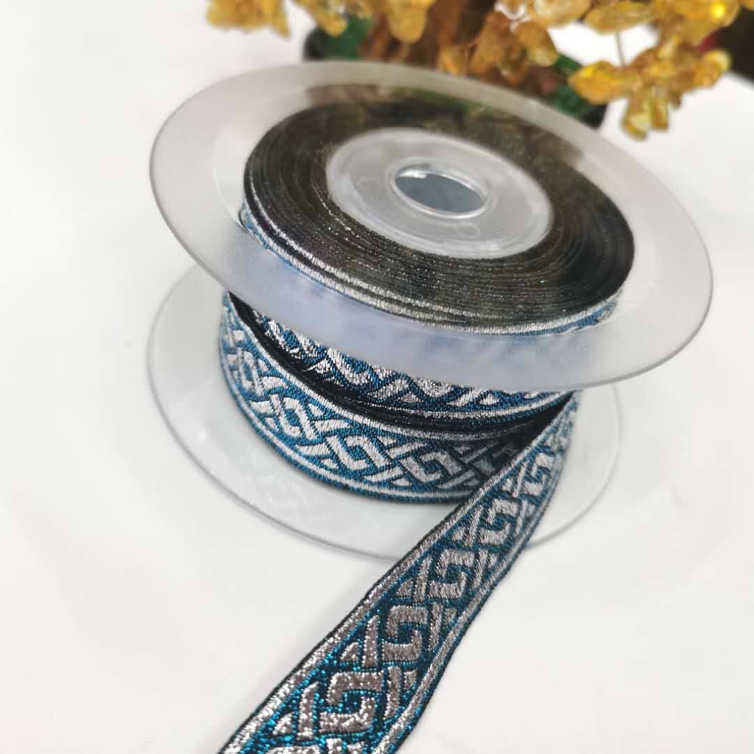 1.9Cm Wide Polyester Strip, Trademark Jacquard, All Kinds Of Flower Shape Custom Factory Direct Sales Specification drawing
