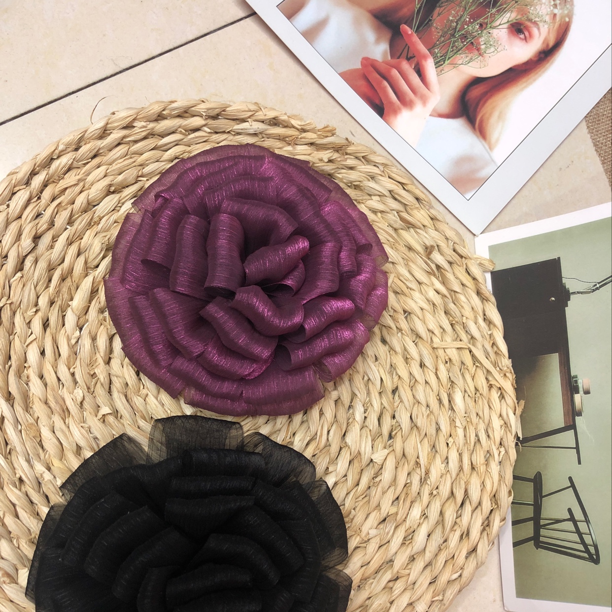 Can do head flower shoe flower cap flower corsage all sorts of fittings