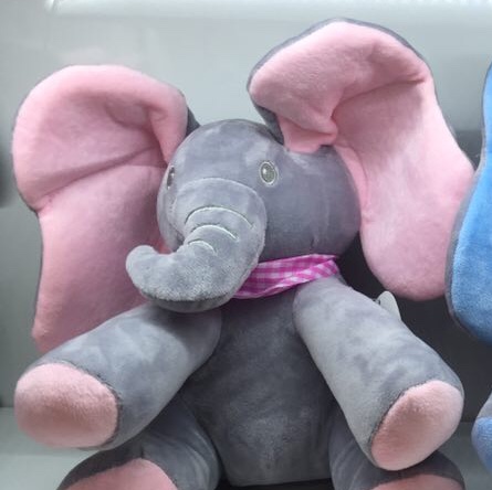 The new best-selling electric plush toy with moving ears, the elephant's ears can move, is from the commercial sea HNR details Picture