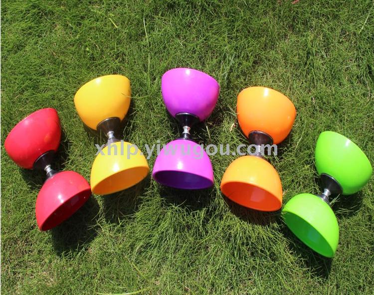 Children students adult elderly large double head diabolo bearing plastic throwing beginner diabolo fitness toy full figure