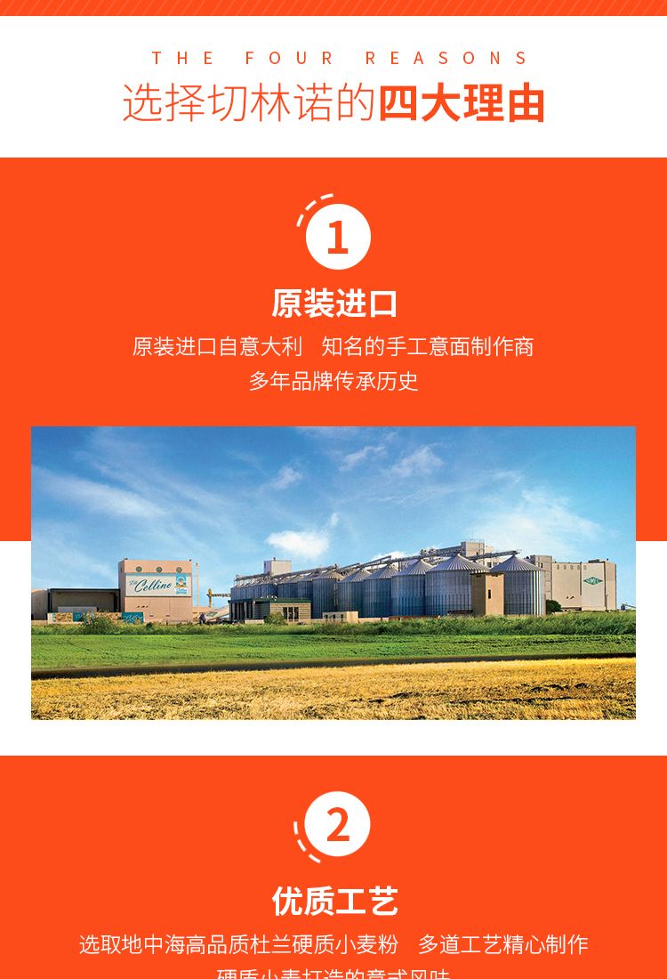 spaghetti原装进口直形意大利面条Q弹劲道家用套装组合500克x3袋详情图3
