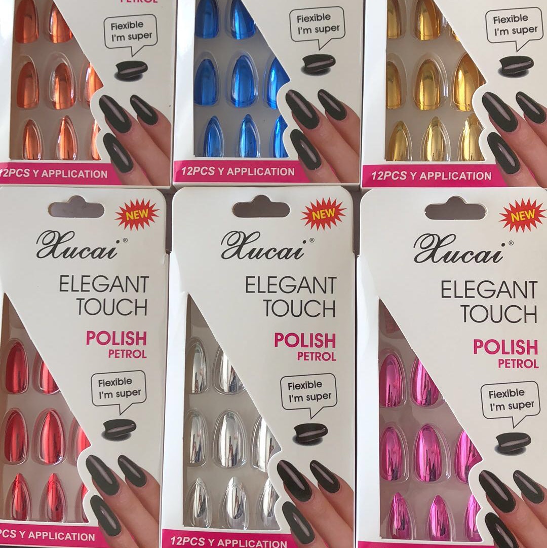 Manicure electroplated false nails