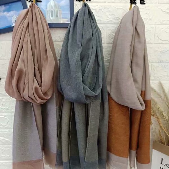 New Yarn-Dyed Double-Layer Mohair Scarf, Korean Version Of All Autumn And Winter Warm